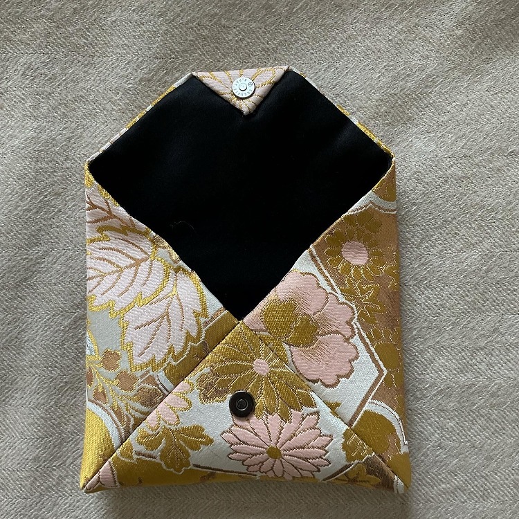 数寄屋袋/SUKI(中)アンティーク着物(帯)