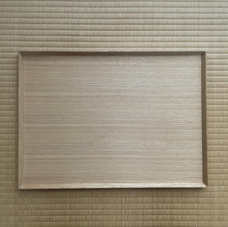 白木塗 タモ 長方形トレー