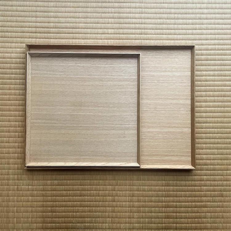 白木塗 タモ 長方形トレー