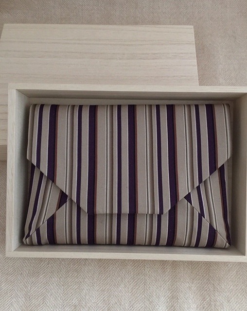 数寄屋袋／SUKI（大） 縞縞 小倉織