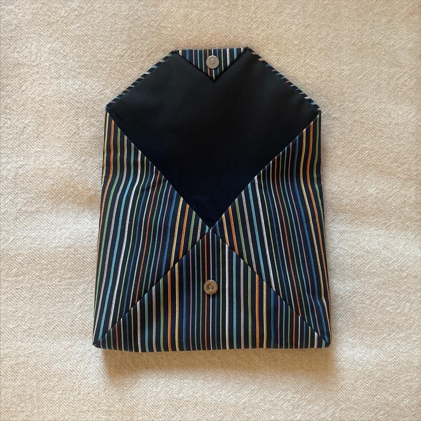 数寄屋袋／SUKI（大） 縞縞 小倉織