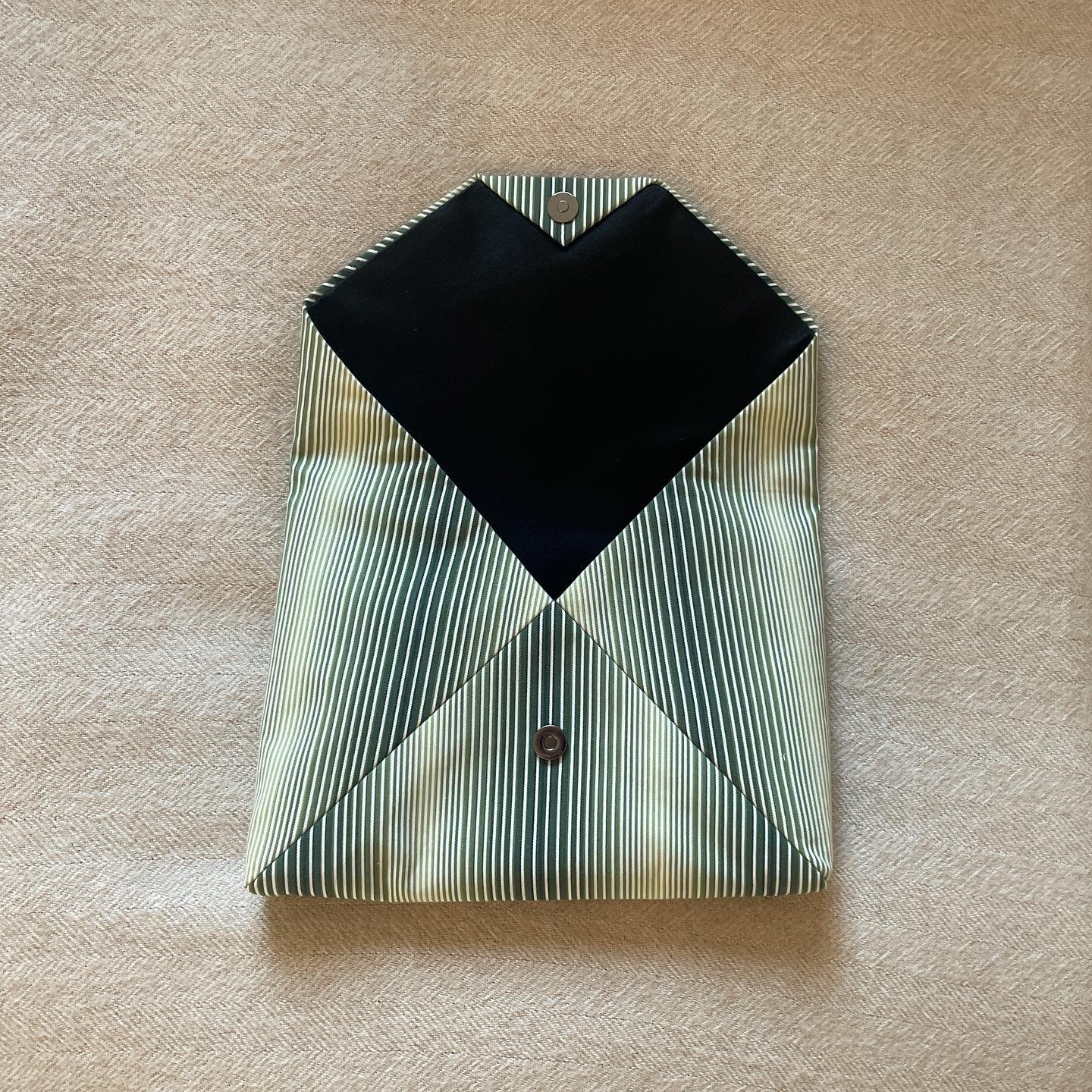 数寄屋袋/SUKI(大) 縞縞 小倉織