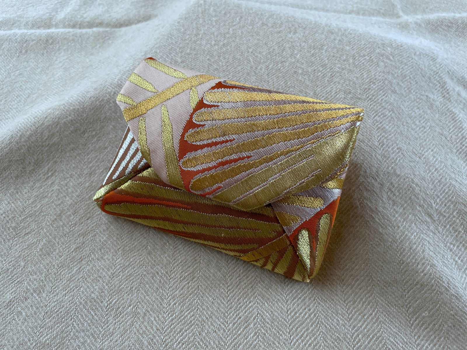 数寄屋袋/SUKI(小)アンティーク着物(帯)