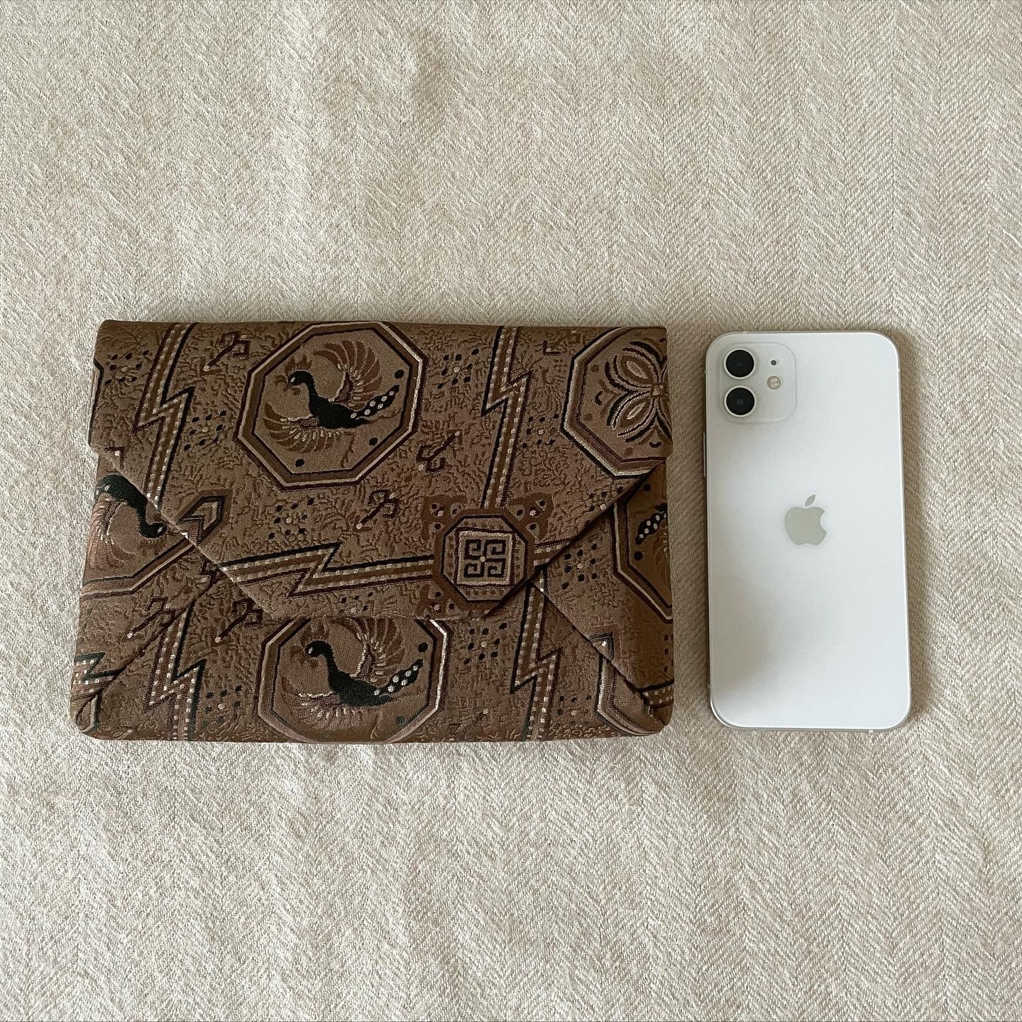 数寄屋袋／SUKI（小）アンティーク着物（帯）