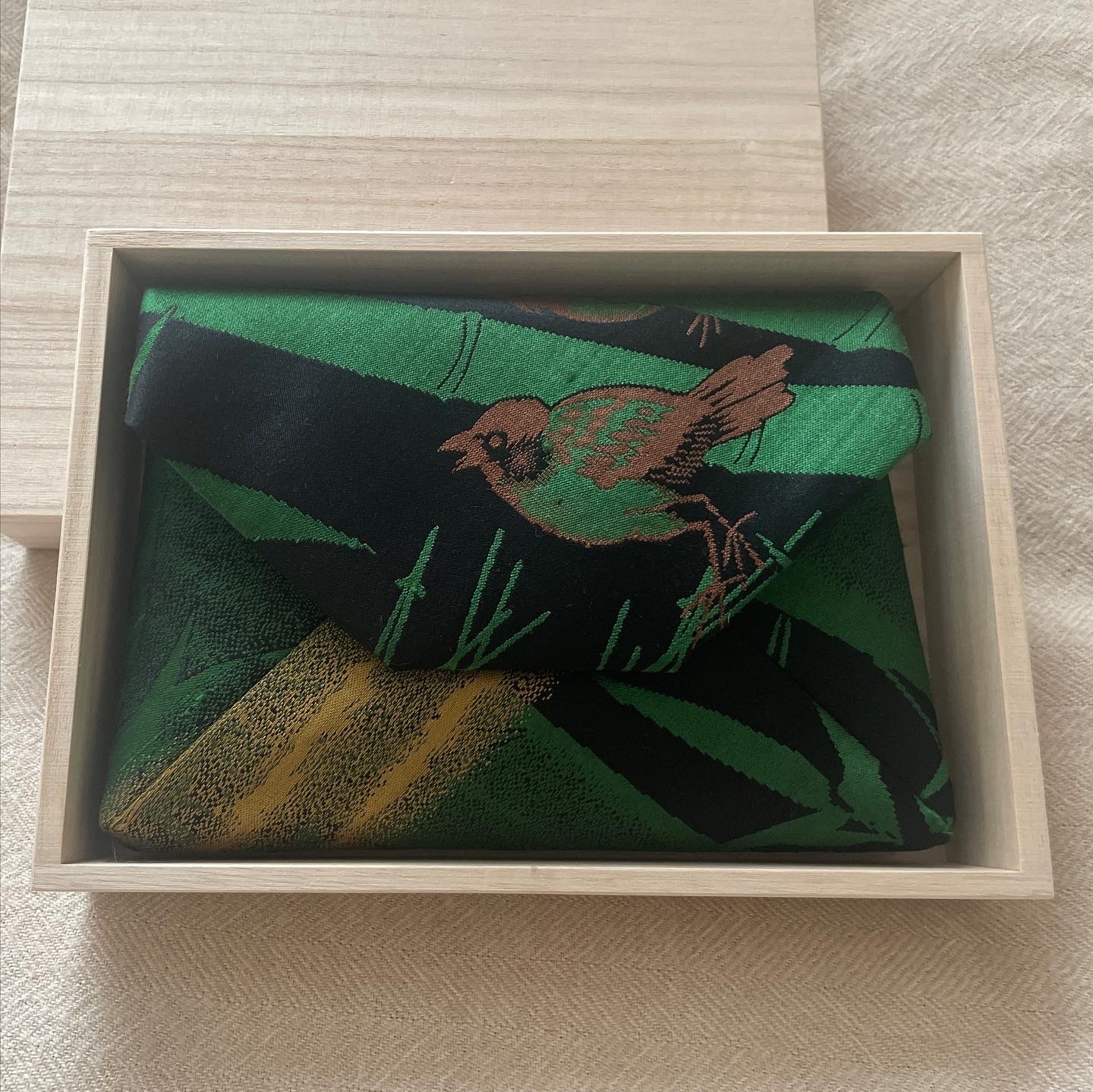 数寄屋袋／SUKI（大）アンティーク着物（帯）