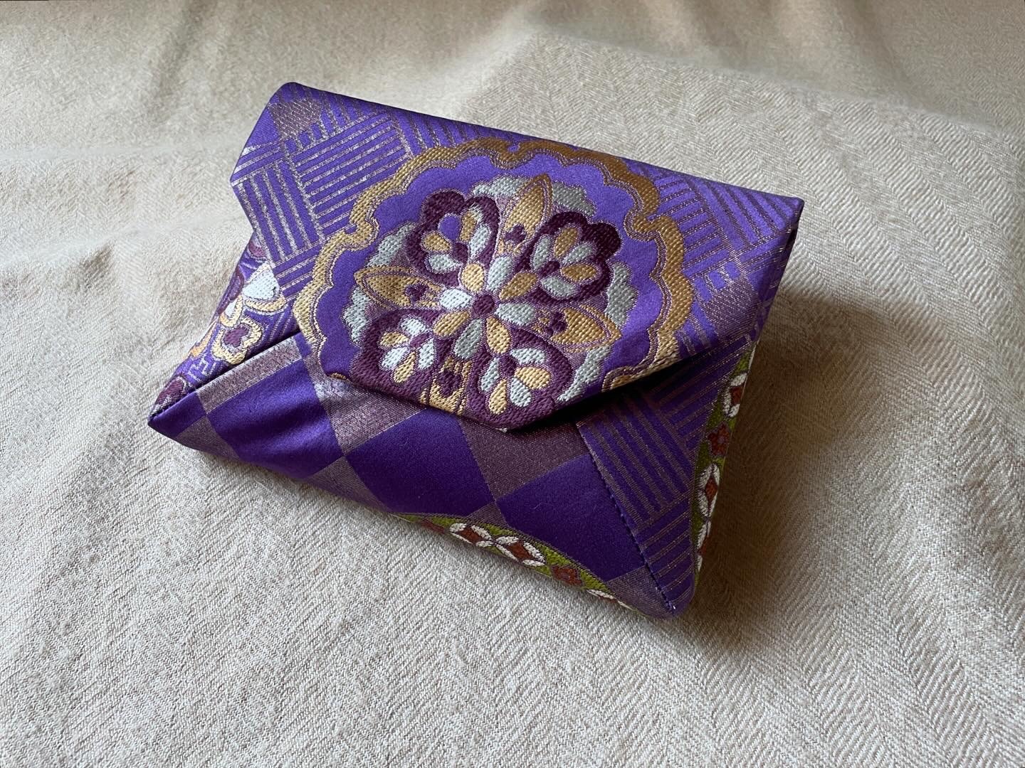 数寄屋袋／SUKI（大）アンティーク着物（帯）