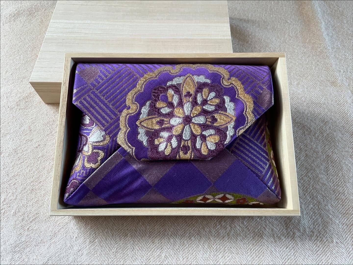 数寄屋袋／SUKI（大）アンティーク着物（帯）