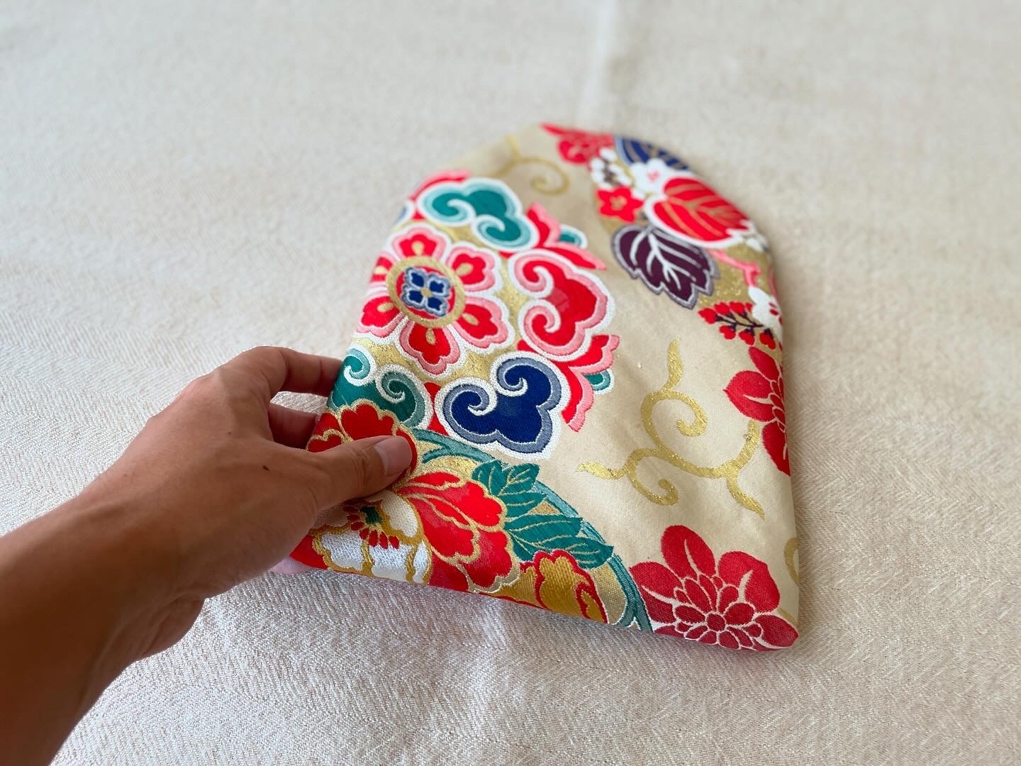 数寄屋袋／SUKI（大）アンティーク着物（帯）