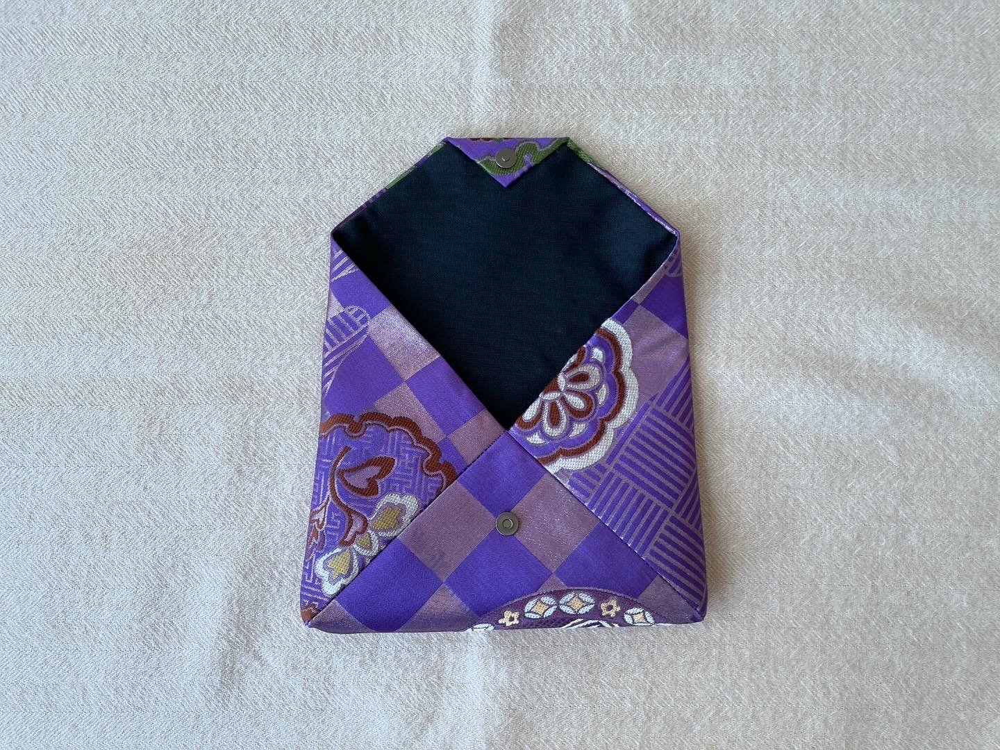 数寄屋袋／SUKI（大）アンティーク着物（帯）