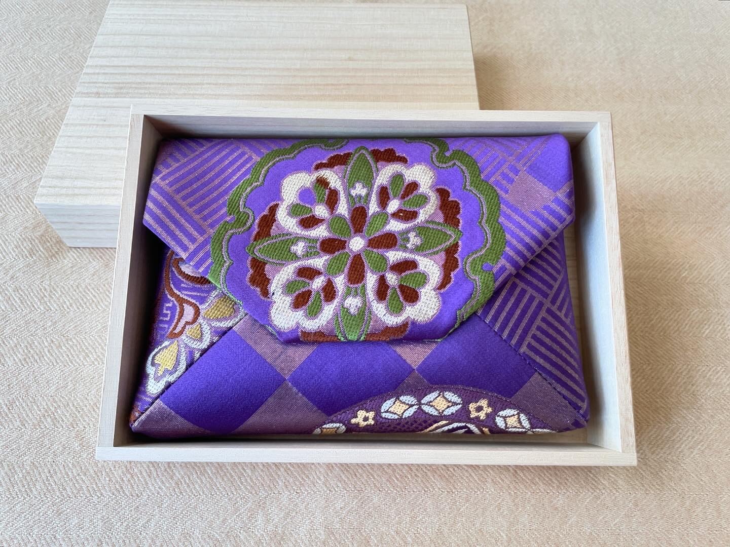 数寄屋袋／SUKI（大）アンティーク着物（帯）