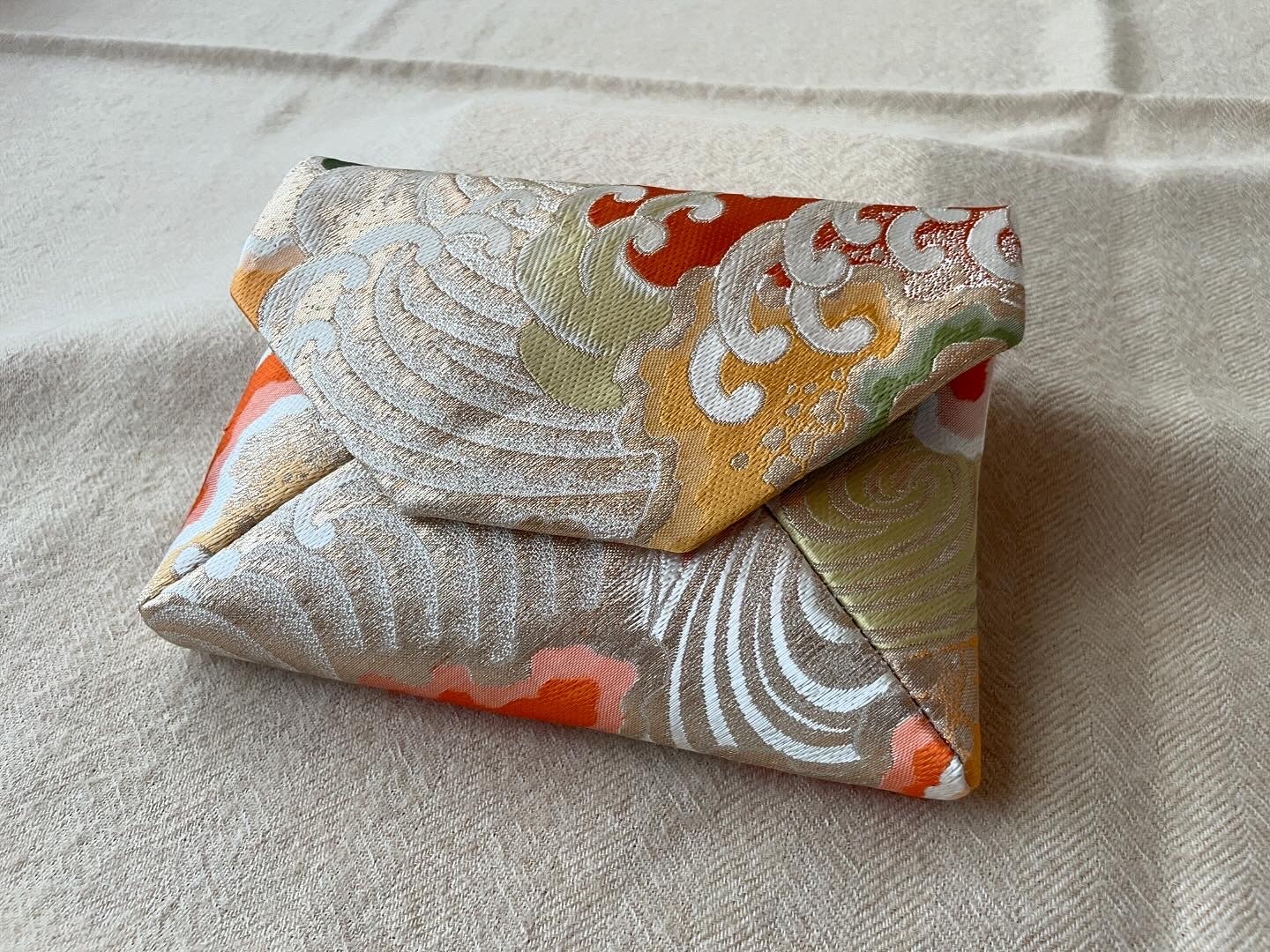 数寄屋袋／SUKI（大）アンティーク着物（帯）