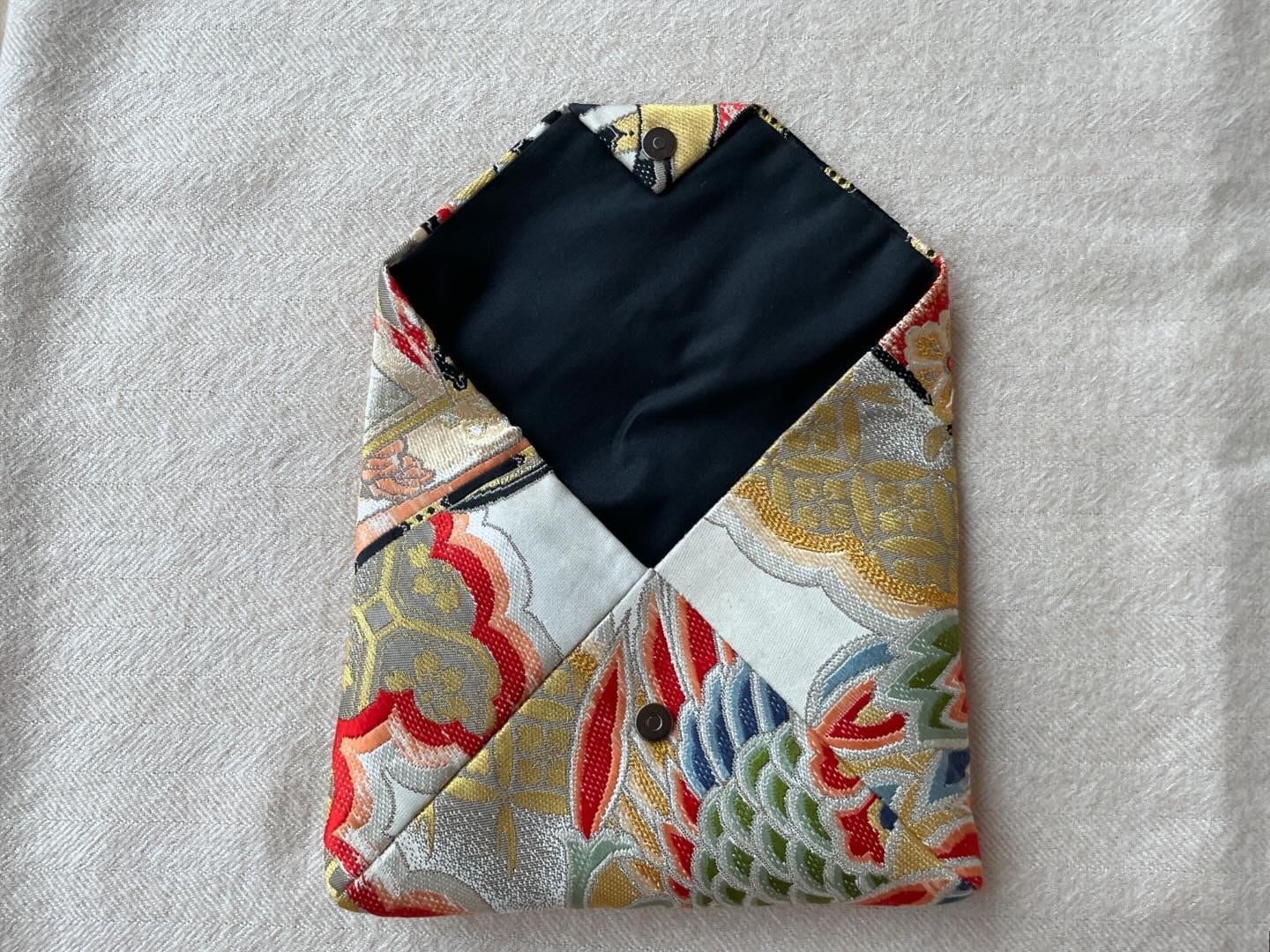 数寄屋袋／SUKI（大）アンティーク着物（帯）