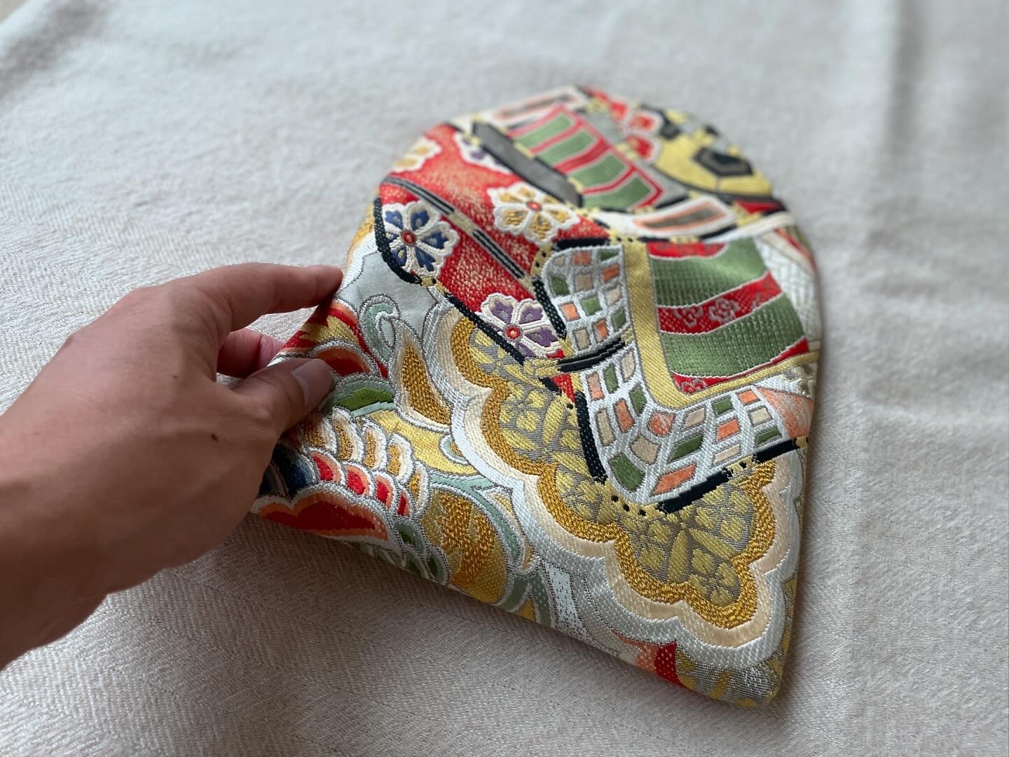 数寄屋袋／SUKI（大）アンティーク着物（帯）