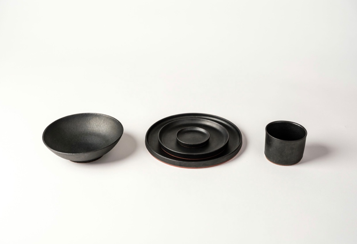 小皿　Black