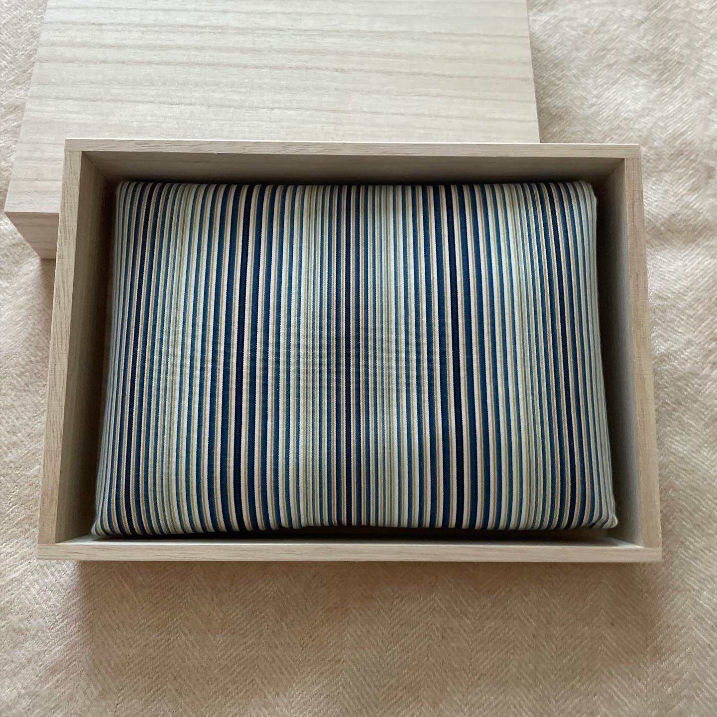 数寄屋袋/SUKI(大) 縞縞 小倉織