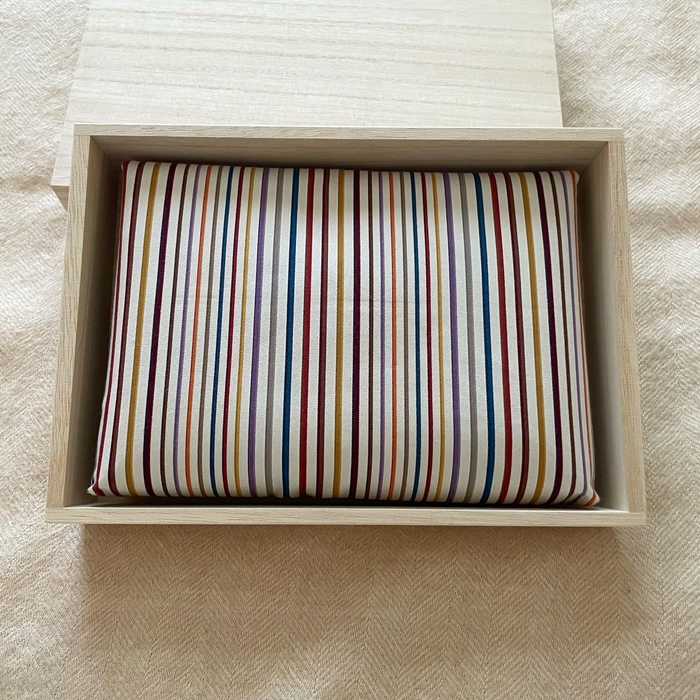 数寄屋袋／SUKI（大） 縞縞 小倉織