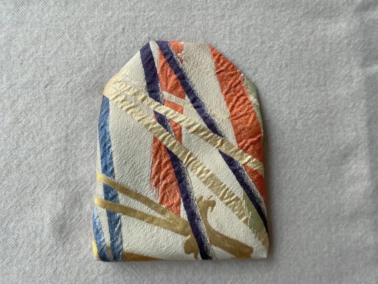 数寄屋袋／SUKI（中）アンティーク着物（帯）