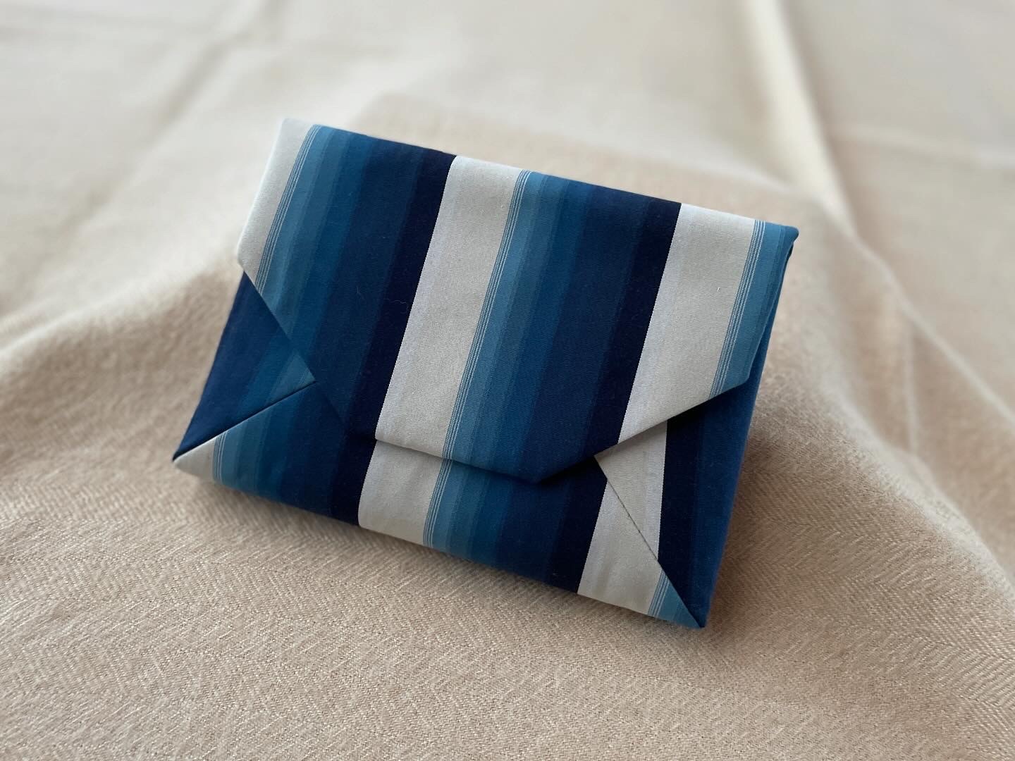 数寄屋袋／SUKI（大） 縞縞 小倉織