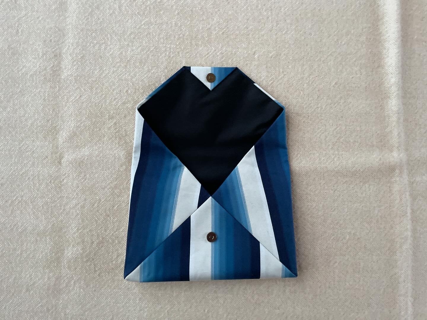 数寄屋袋／SUKI（大） 縞縞 小倉織