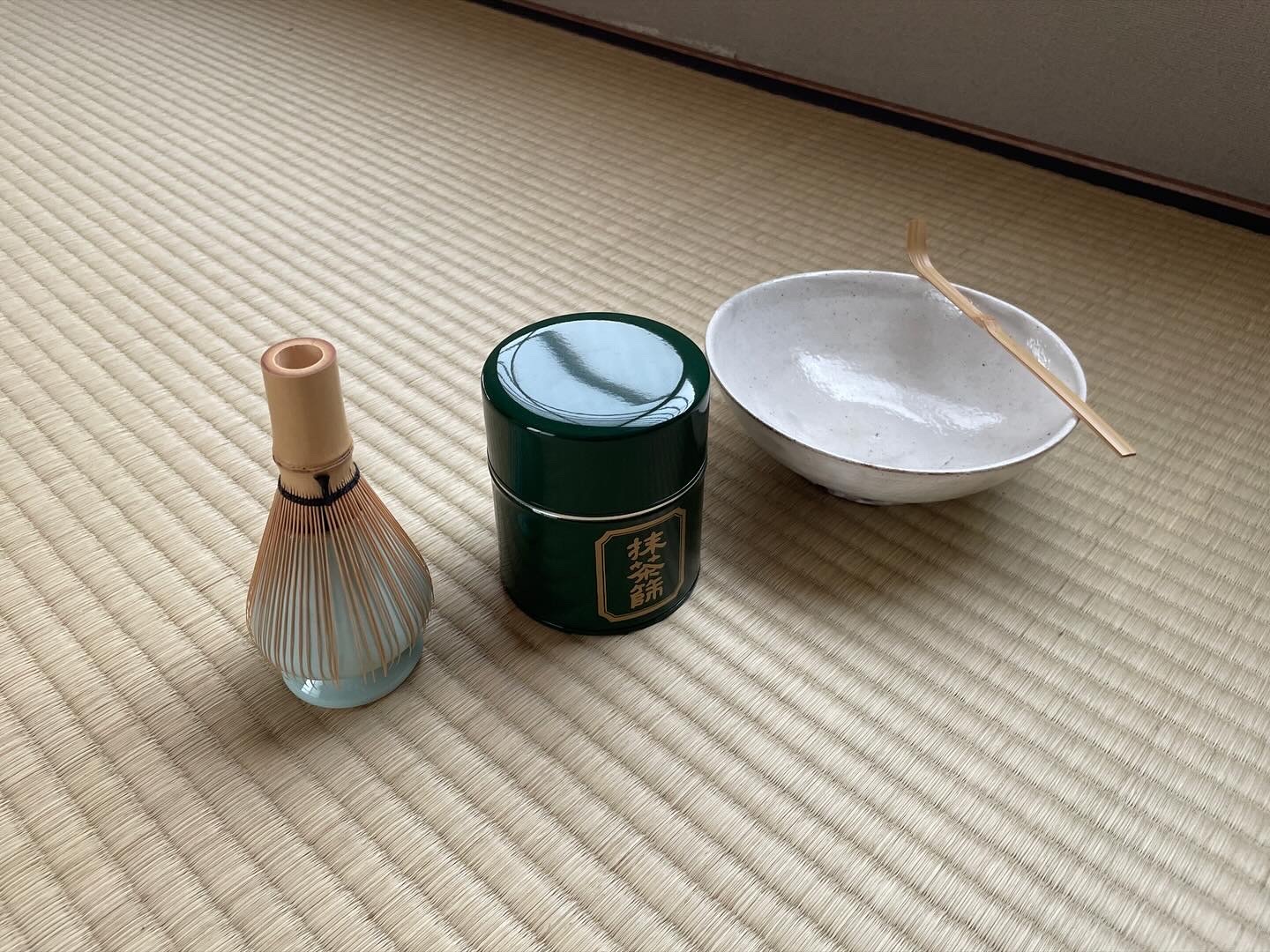 自宅でお抹茶一式セット（茶漉緑色）