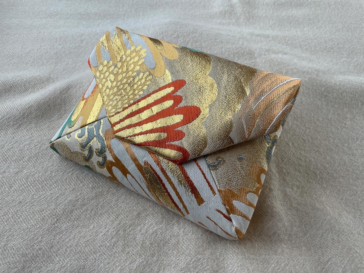 数寄屋袋／SUKI（大）アンティーク着物（帯）