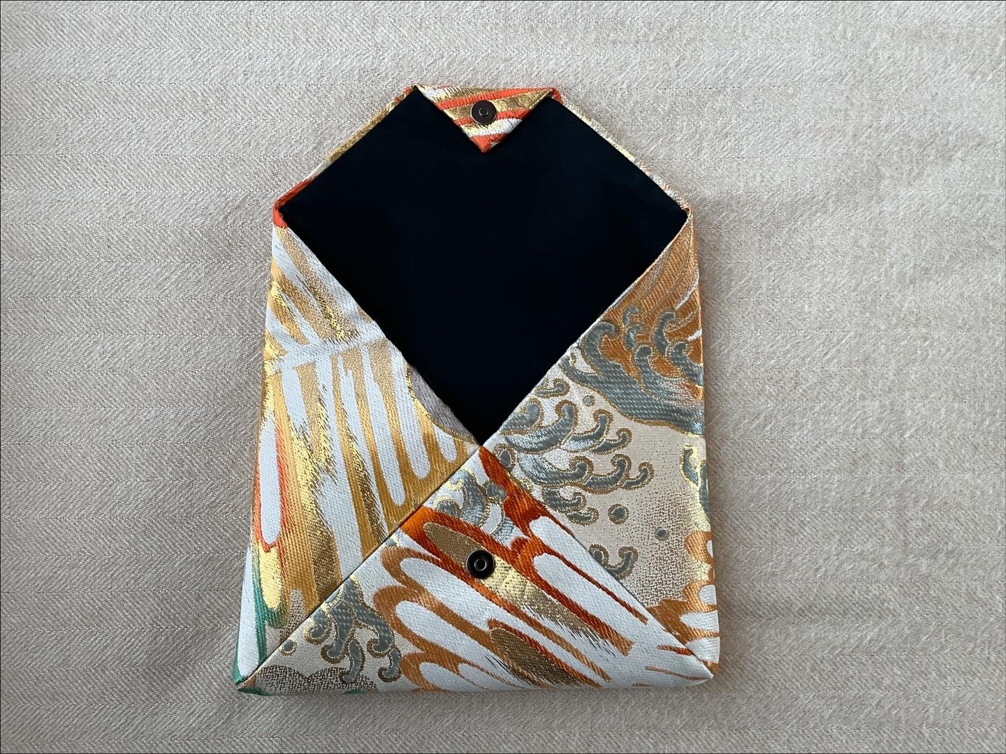 数寄屋袋／SUKI（大）アンティーク着物（帯）