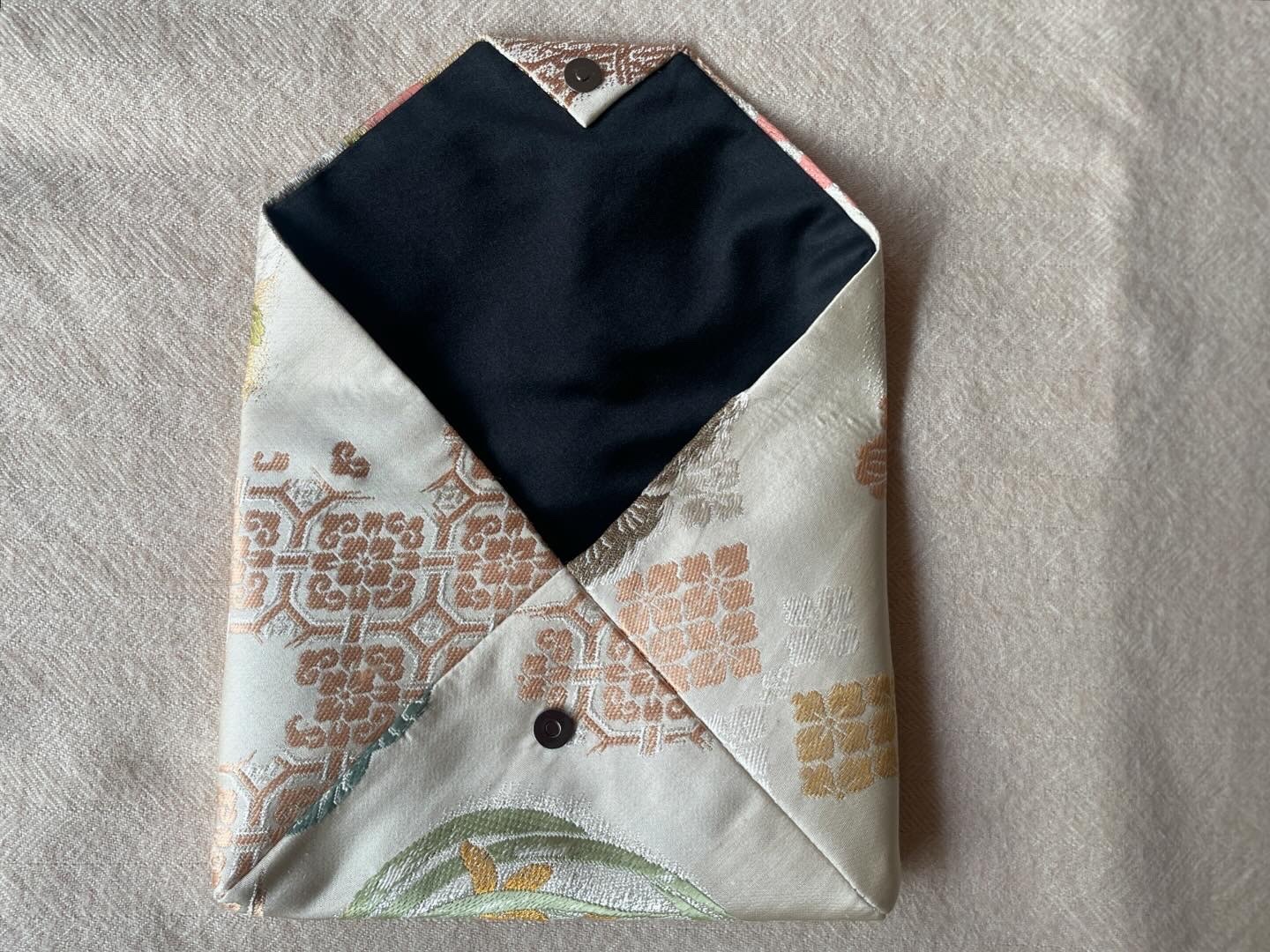 数寄屋袋／SUKI（大）アンティーク着物（帯）