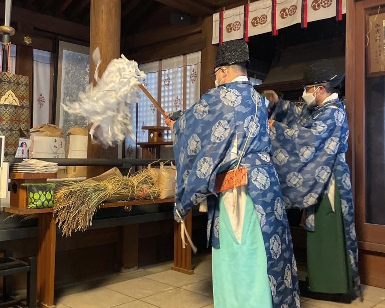 亀の稲守り（黒）