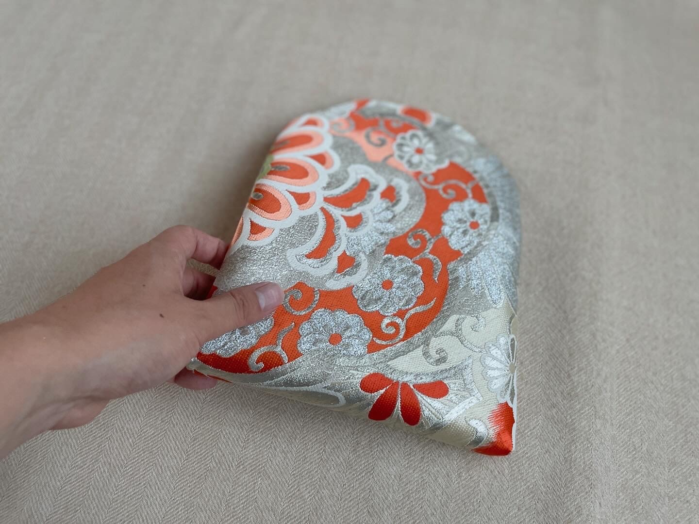 数寄屋袋/SUKI(大)アンティーク着物(帯)