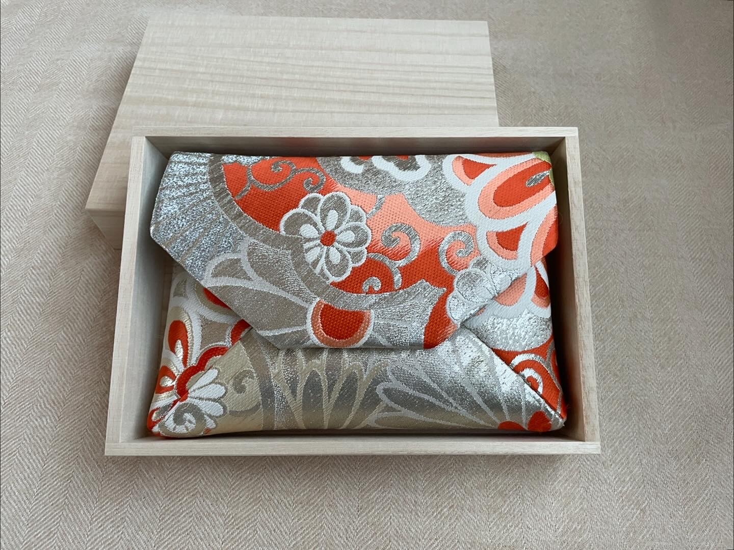 数寄屋袋/SUKI(大)アンティーク着物(帯)