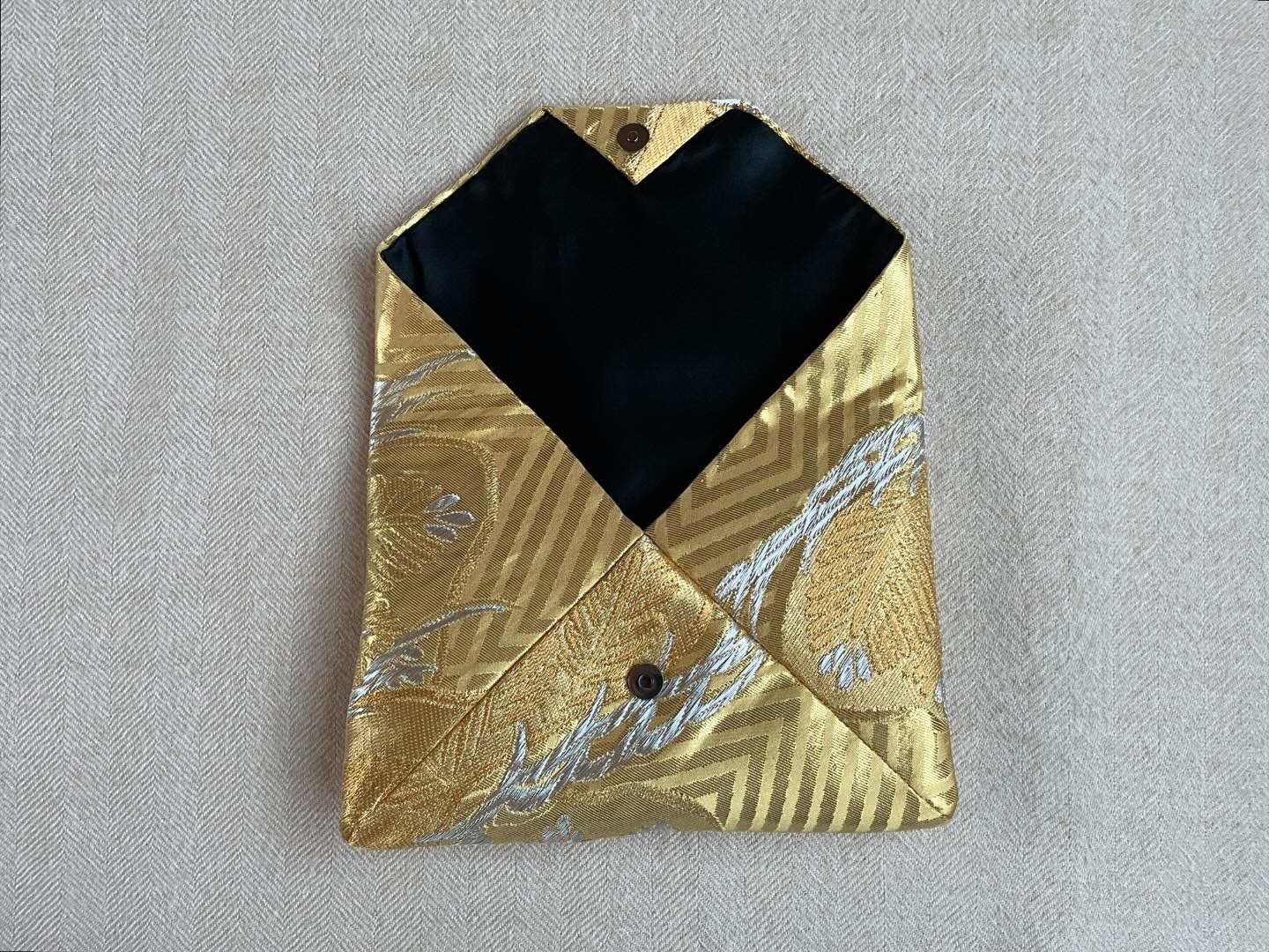 数寄屋袋／SUKI（大）アンティーク着物（帯）