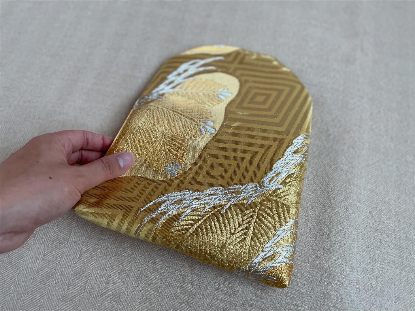 数寄屋袋／SUKI（大）アンティーク着物（帯）