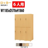 ロッカー 上下2段6人用 RGFJLW-3 幅118.5×奥行57x高さ186cm【送料無料(北海道・沖縄・離島を除く)】更衣室 施設 オフィス タック販売|ロッカー|ロッカー