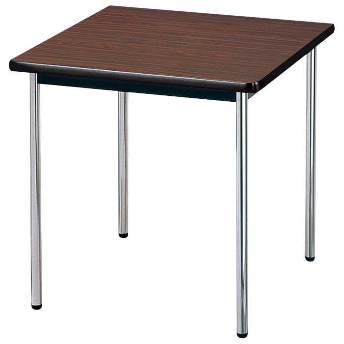 会議用テーブル E-AK-7575SM 幅75x奥行75x高さ70cm ソフトエッジ巻 棚なし 2人用 法人様配送料無料(北海道 沖縄 離島を除く) ミーティングテーブル 会議テーブル 長机 会議机 事務机 テーブル 事務所 会議室 おしゃれ