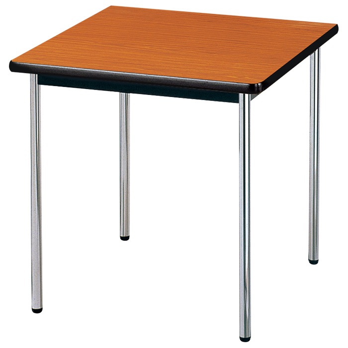 会議用テーブル E-AK-7575SM 幅75x奥行75x高さ70cm ソフトエッジ巻 棚なし 2人用 法人様配送料無料(北海道 沖縄 離島を除く) ミーティングテーブル 会議テーブル 長机 会議机 事務机 テーブル 事務所 会議室 おしゃれ