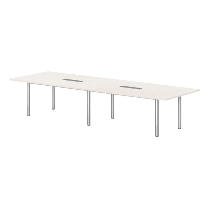 ミーティングテーブルE-GT-3212KW 幅320x奥行120x高さ72cm 配線ボックス付タイプ 角型 【法人様配送料無料(北海道 沖縄 離島を除く)】 会議テーブル おしゃれ ミーティングテーブル長机 なが机 オフィス 会議室 テーブル 重厚感 テーブル 会議机 打ち合わせ