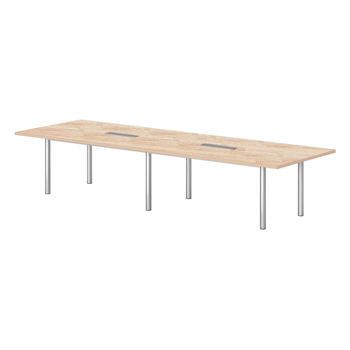 ミーティングテーブルE-GT-3612KW 幅360x奥行120x高さ72cm 配線ボックス付タイプ 角型 【法人様配送料無料(北海道 沖縄 離島を除く)】 会議テーブル おしゃれ ミーティングテーブル長机 なが机 オフィス 会議室 テーブル 重厚感 テーブル 会議机 打ち合わせ