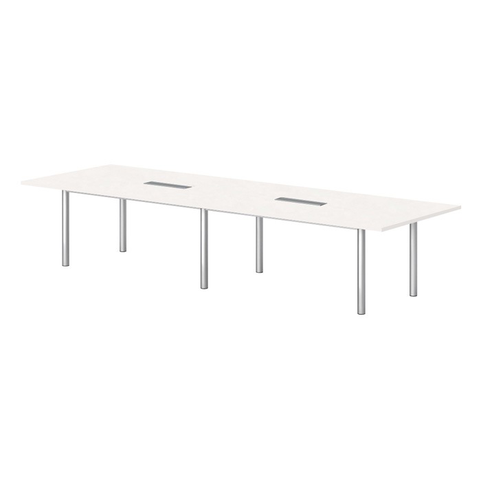 ミーティングテーブルE-GT-3612KW 幅360x奥行120x高さ72cm 配線ボックス付タイプ 角型 【法人様配送料無料(北海道 沖縄 離島を除く)】 会議テーブル おしゃれ ミーティングテーブル長机 なが机 オフィス 会議室 テーブル 重厚感 テーブル 会議机 打ち合わせ