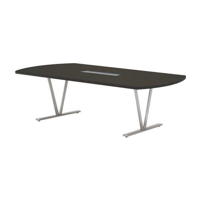 ミーティングテーブル セット 4人用 LSC-2412RWSET 会議用テーブル LSC-2412RW （幅240x奥行120x高さ72cm） 1台 ＋ オフィスチェア CF-7C 4脚 【法人様配送料無料(北海道 沖縄 離島を除く)】 会議用テーブルセット フリーアドレスデスク