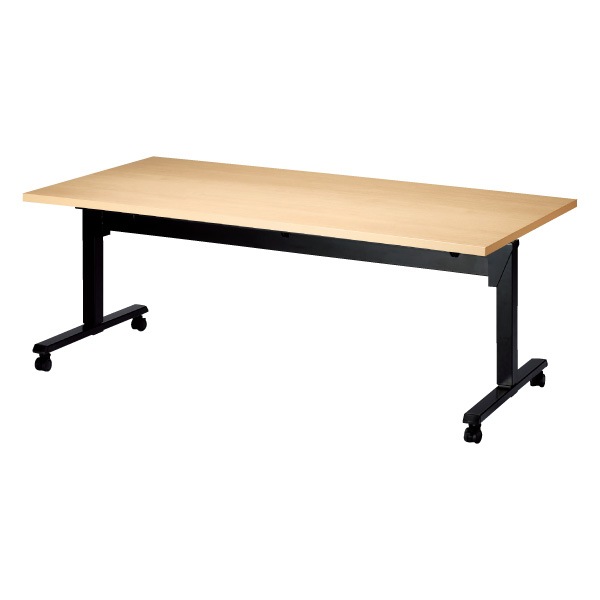 会議用テーブル 折りたたみ 上下昇降 キャスター付 E-SWT-1890 幅180x奥行90x高さ70～100cm 角型 法人様配送料無料(北海道 沖縄 離島を除く) フラップテーブル スタッキングテーブル 会議用テーブル 折りたたみ ミーティングテーブル 会議室