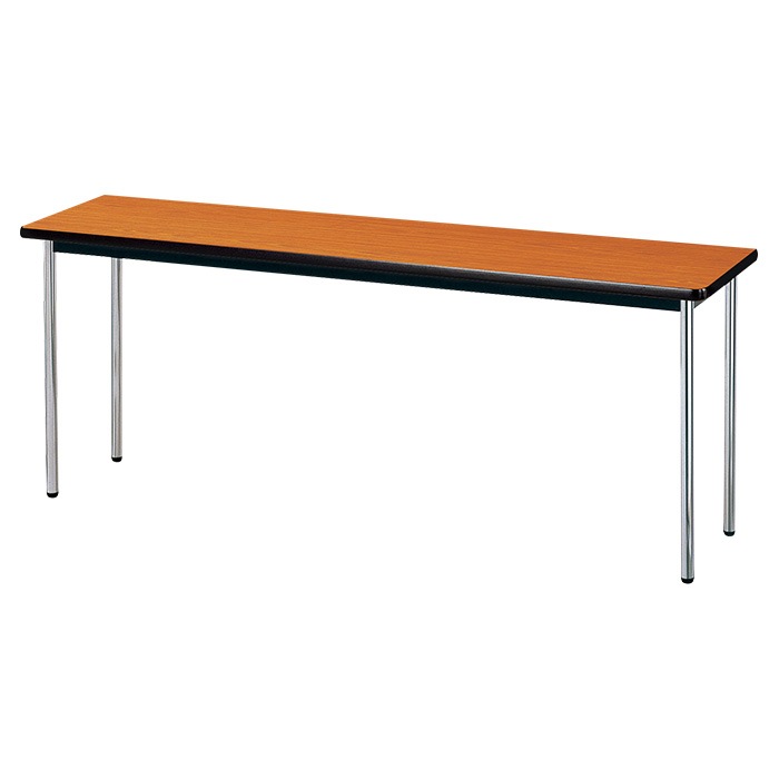 会議用テーブル E-AK-1845SM 幅180x奥行45x高さ70cm ソフトエッジ巻 棚なし 3人用 法人様配送料無料(北海道 沖縄 離島を除く) ミーティングテーブル 会議テーブル 長机 会議机 事務机 テーブル 事務所 会議室 おしゃれ