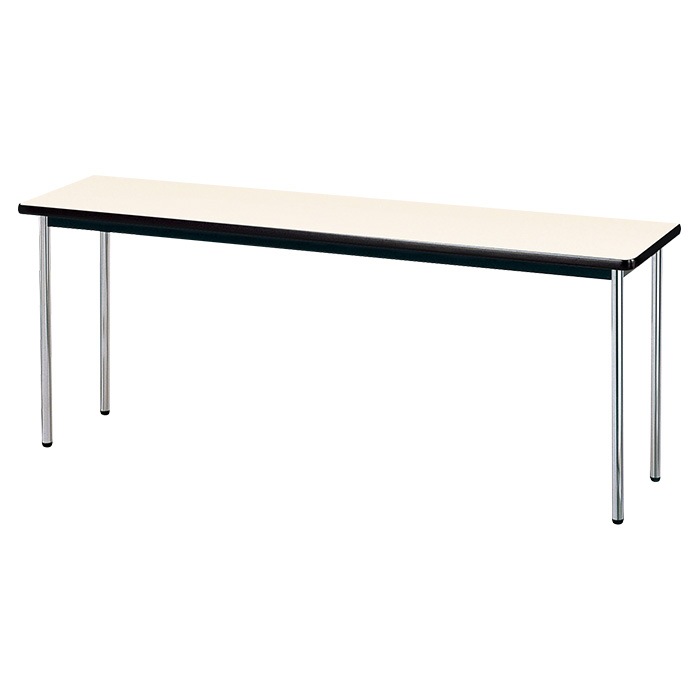 会議用テーブル E-AK-1845SM 幅180x奥行45x高さ70cm ソフトエッジ巻 棚なし 3人用 法人様配送料無料(北海道 沖縄 離島を除く) ミーティングテーブル 会議テーブル 長机 会議机 事務机 テーブル 事務所 会議室 おしゃれ