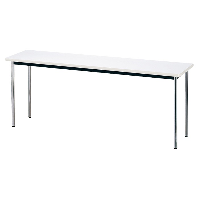 会議用テーブル E-AK-1845SM 幅180x奥行45x高さ70cm ソフトエッジ巻 棚なし 3人用 法人様配送料無料(北海道 沖縄 離島を除く) ミーティングテーブル 会議テーブル 長机 会議机 事務机 テーブル 事務所 会議室 おしゃれ