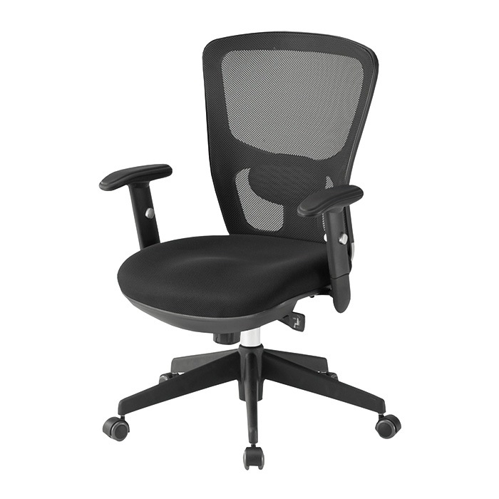 事務椅子 FCM-5A 幅65x奥行62.3x高さ94～101cm 座面高43～50cm 上下昇降肘付 【法人様配送料無料(北海道 沖縄 離島を除く)】 オフィスチェア デスクチェア 事務所 事務室 会社 企業