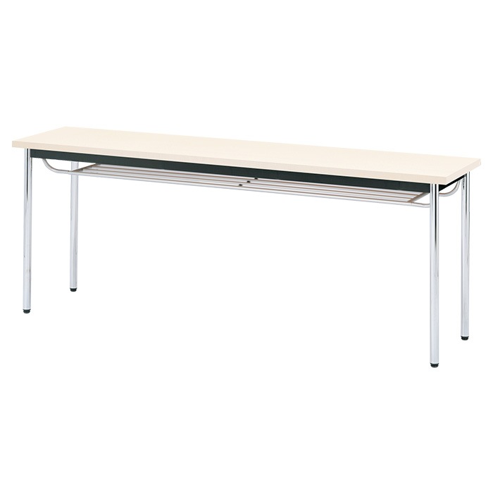 会議用テーブル E-CK-1845TM 幅180x奥行45x高さ70cm 共巻 棚付 3人用 法人様配送料無料(北海道 沖縄 離島を除く) ミーティングテーブル 会議テーブル 長机 会議机 事務机 テーブル 事務所 会議室 おしゃれ