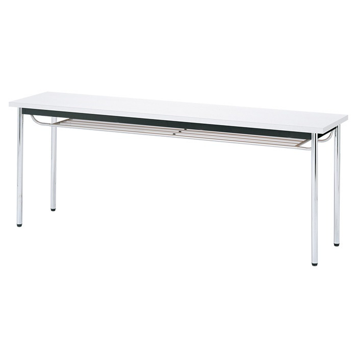 会議用テーブル E-CK-1845TM 幅180x奥行45x高さ70cm 共巻 棚付 3人用 法人様配送料無料(北海道 沖縄 離島を除く) ミーティングテーブル 会議テーブル 長机 会議机 事務机 テーブル 事務所 会議室 おしゃれ