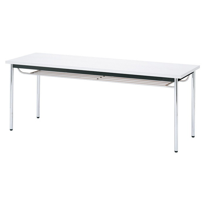 会議用テーブル E-CK-1860TM 幅180x奥行60x高さ70cm 共巻 棚付 6人用 法人様配送料無料(北海道 沖縄 離島を除く) ミーティングテーブル 会議テーブル 長机 会議机 事務机 テーブル 事務所 会議室 おしゃれ