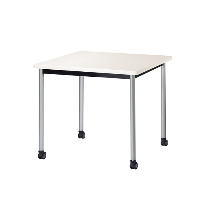 ミーティングテーブル E-ATB-0909KC 幅90x奥行90x高さ72cm 角型 キャスタータイプ 【法人様配送料無料(北海道 沖縄 離島を除く)】 会議用テーブル 会議テーブル長机 会議室 会議机 フリーアドレスデスク