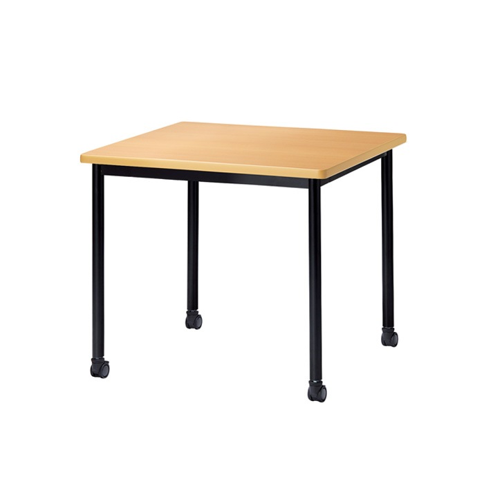 ミーティングテーブル E-ATB-0909KC 幅90x奥行90x高さ72cm 角型 キャスタータイプ 【法人様配送料無料(北海道 沖縄 離島を除く)】 会議用テーブル 会議テーブル長机 会議室 会議机 フリーアドレスデスク