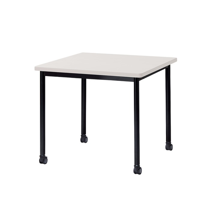 ミーティングテーブル E-ATB-0909KC 幅90x奥行90x高さ72cm 角型 キャスタータイプ 【法人様配送料無料(北海道 沖縄 離島を除く)】 会議用テーブル 会議テーブル長机 会議室 会議机 フリーアドレスデスク